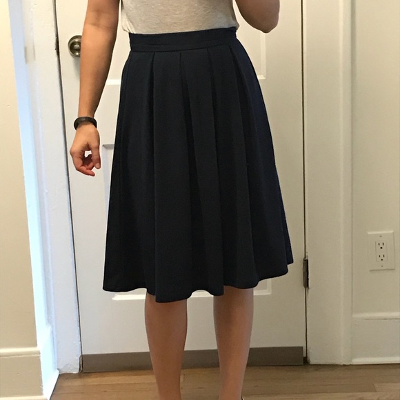 navy blue skirts for work